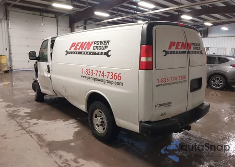 2015 Chevrolet Express 3500 Work Van z USA, uszkodzony, nr VIN 1GCZGTCGXF1229754